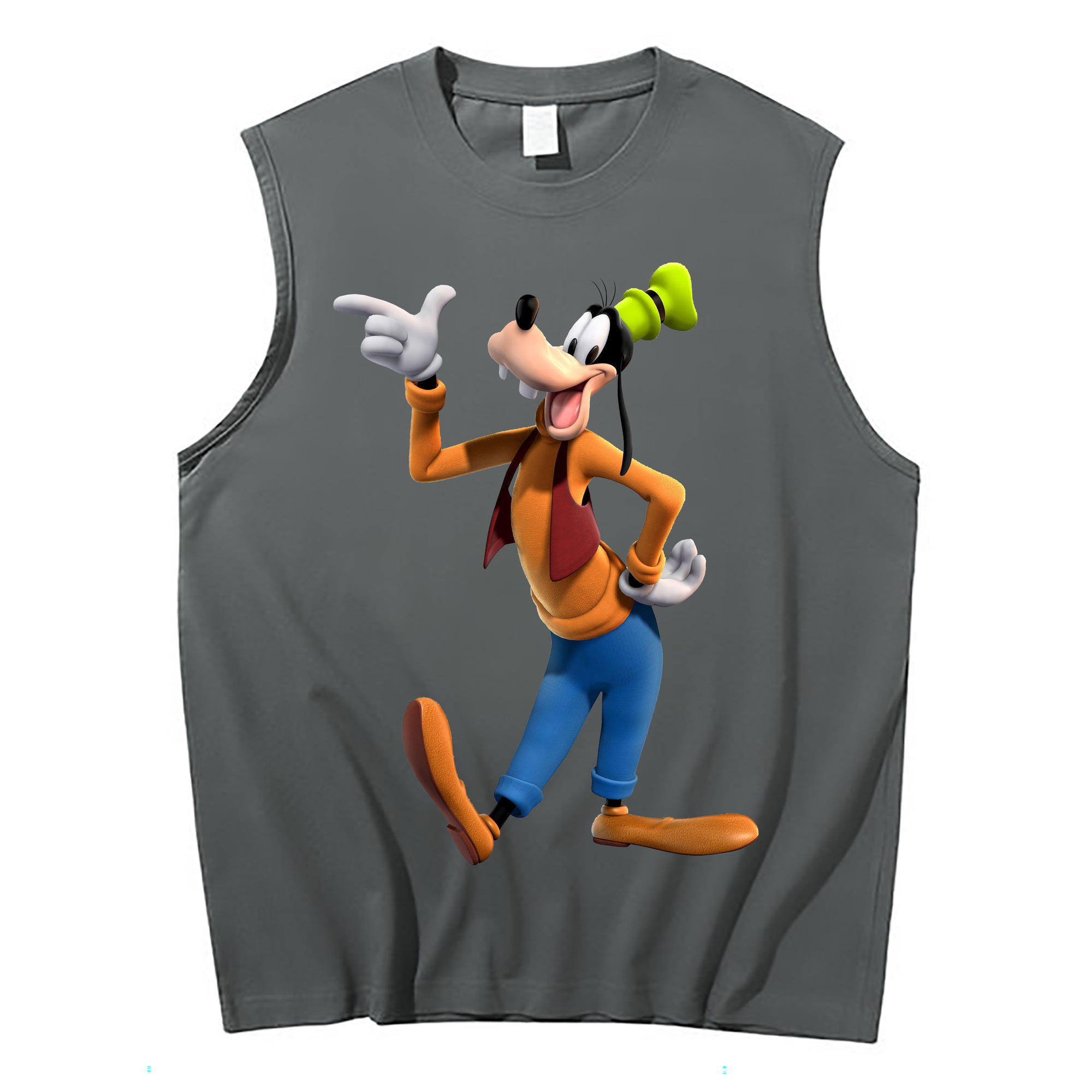 （画像用） ミッキーマウス Mickey Mouse コットン100％タンクトップ（フロントプリント）
